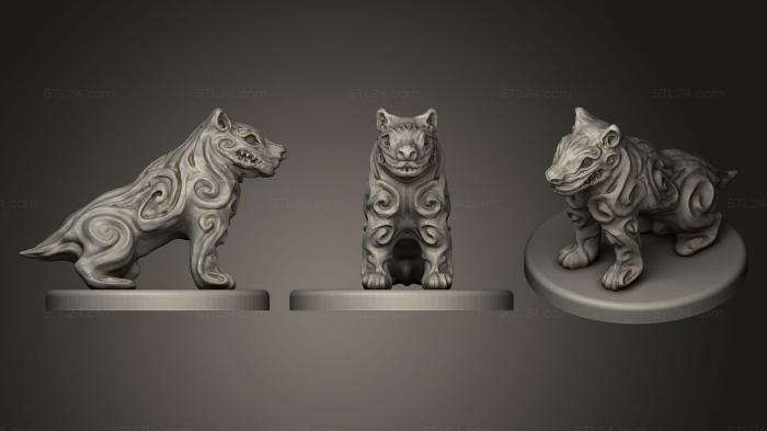 Animal figurines (Demon Chess knight, STKJ_0873) 3D models for cnc